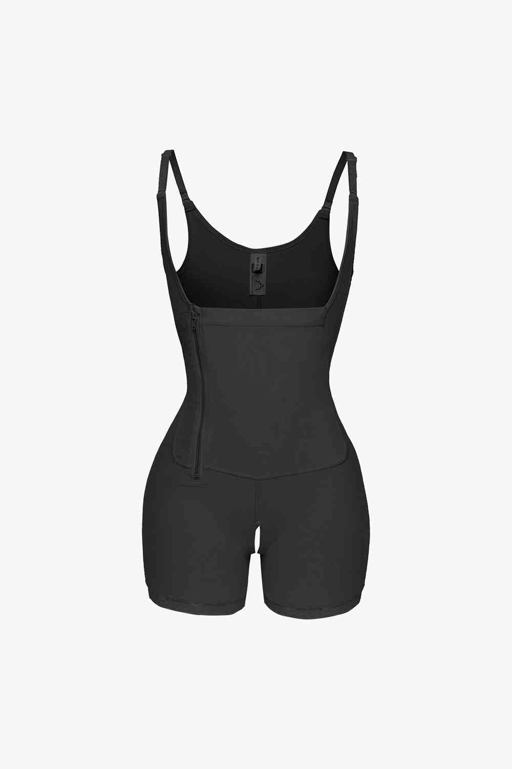 Side Zipper Under-Bust Shaping Bodysuit