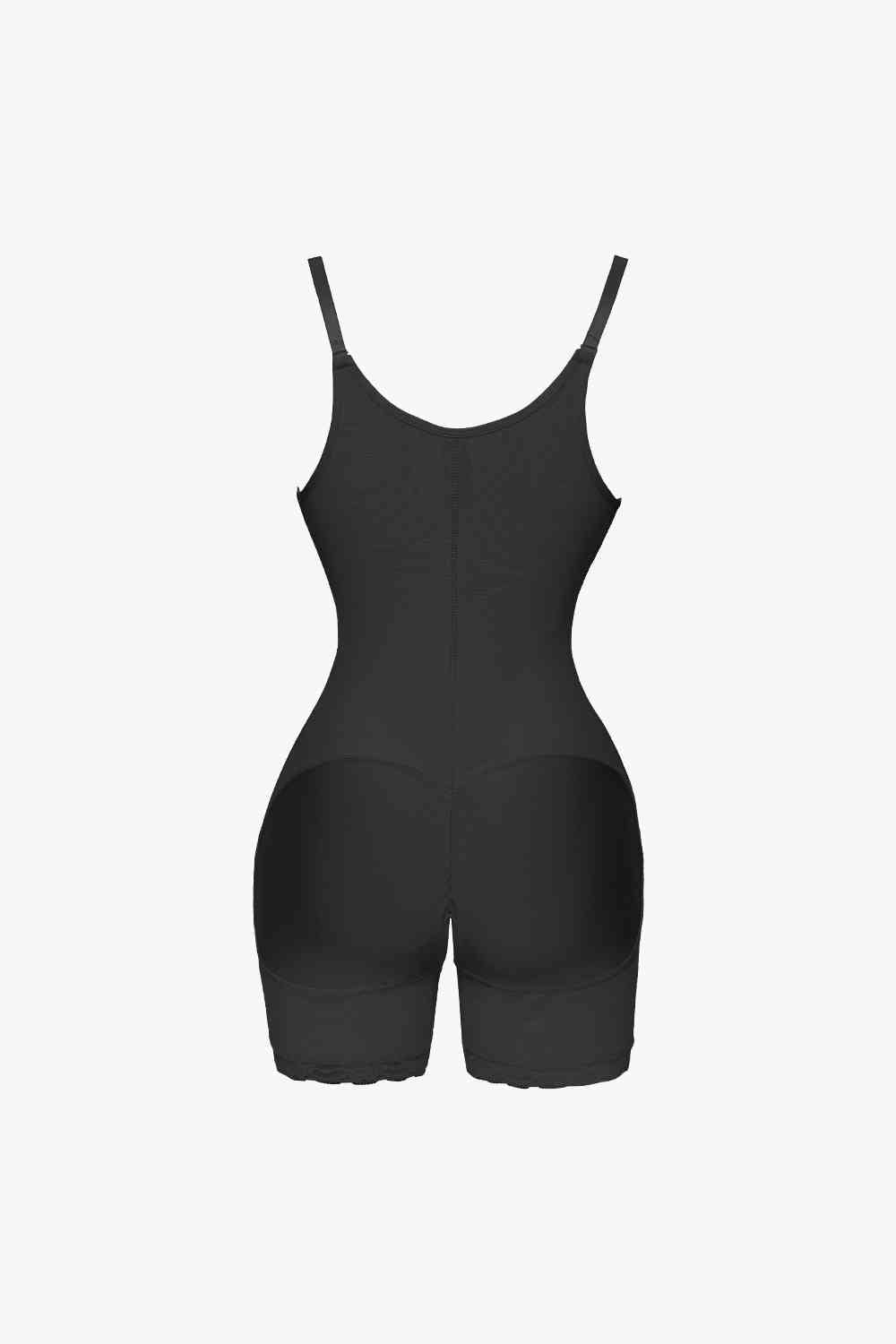 Side Zipper Under-Bust Shaping Bodysuit