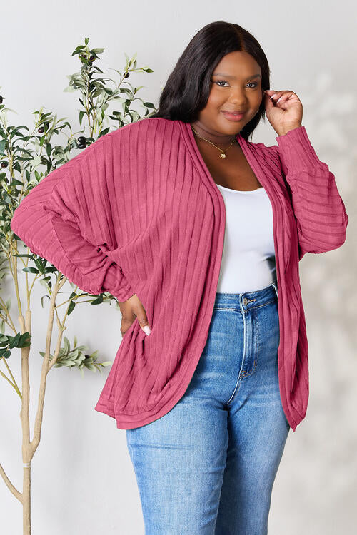 Basic Bae Ribbed Cocoon Cardigan