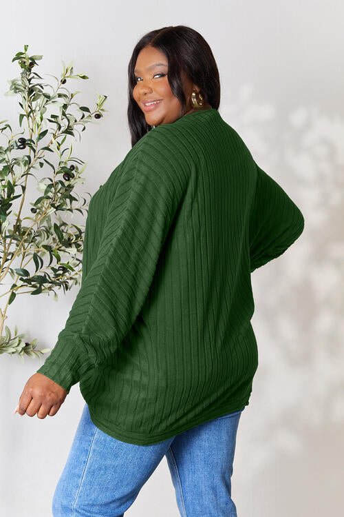 Basic Bae Ribbed Cocoon Cardigan