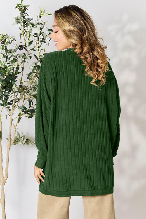 Basic Bae Ribbed Cocoon Cardigan