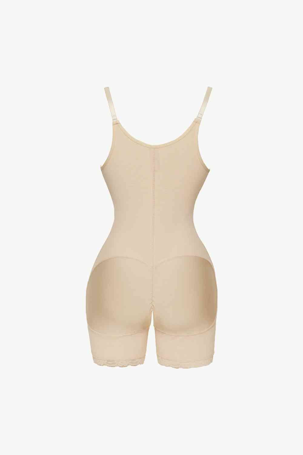 Side Zipper Under-Bust Shaping Bodysuit